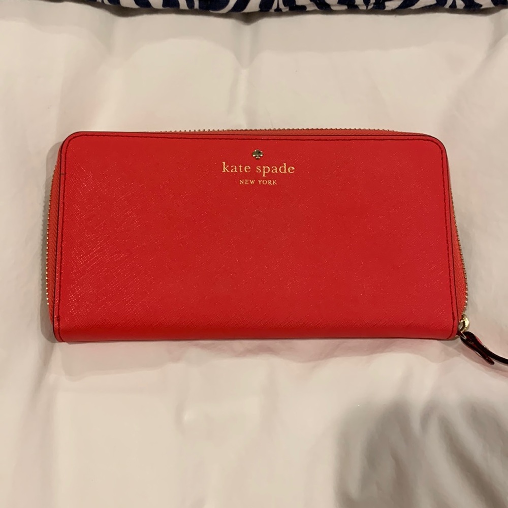 Pink Kate Spade Morgan Zip-around Continental Wallet